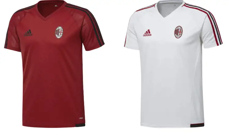 AC Milan trainingsshirt 2017-2018 uitgelekt