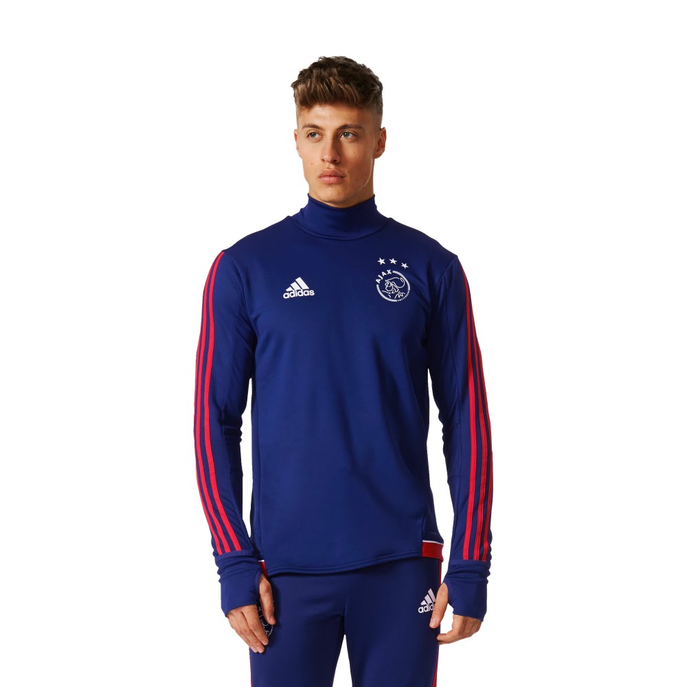 oogst Volgen Skiën Blauw Ajax trainingspak 2017-2018 - Voetbalshirts.com