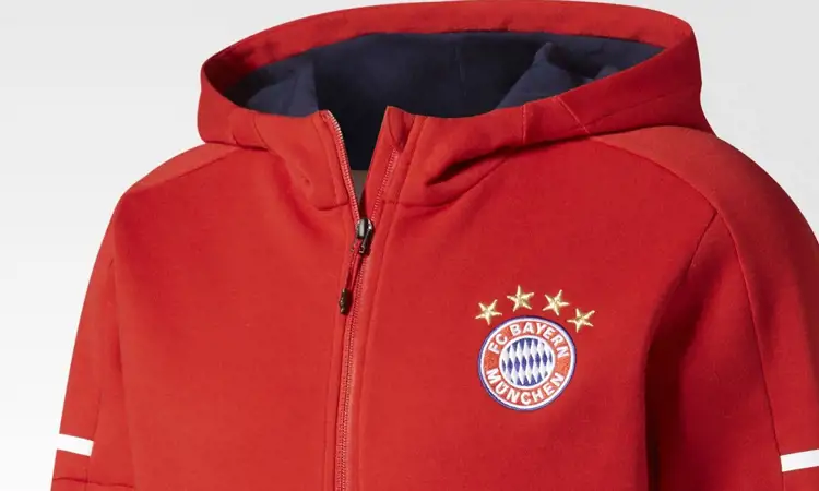 Bayern München hooded anthem trainingsjack 2017-2018