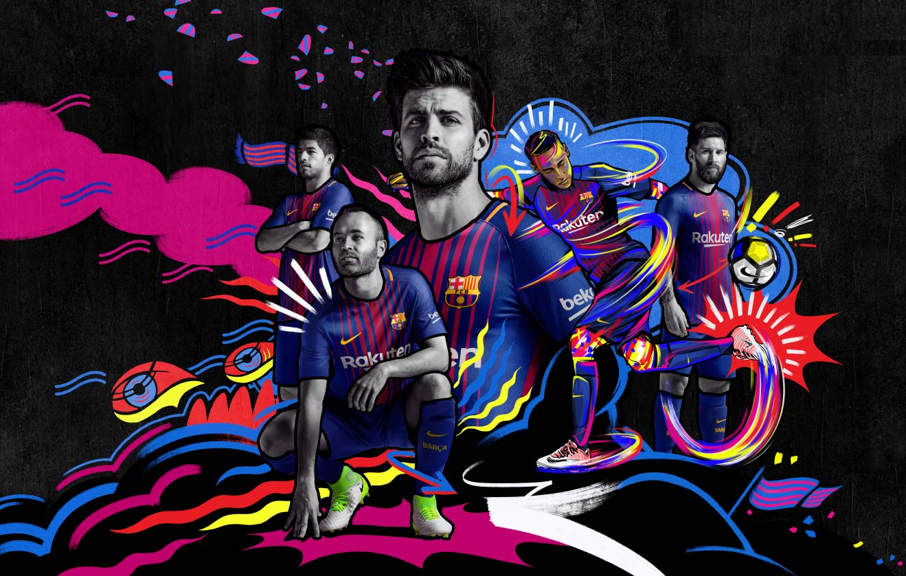 Barcelona thuisshirt 2017-2018 