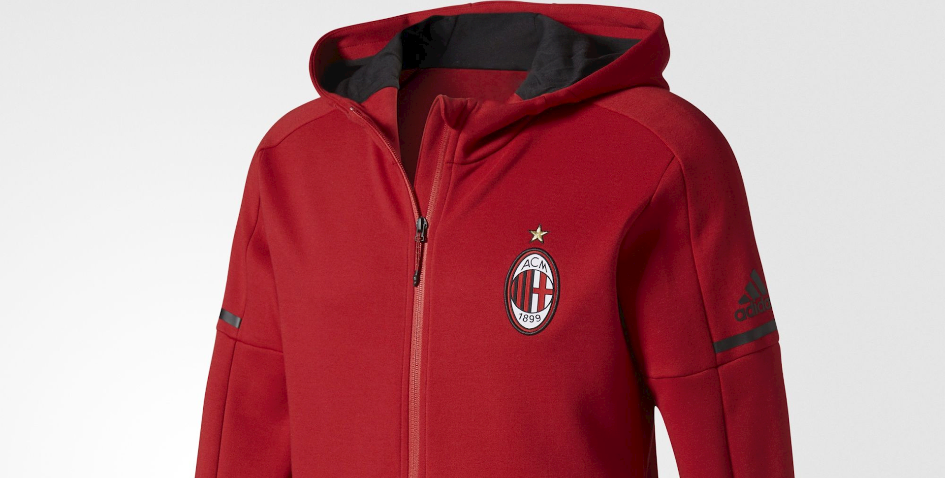 AC Milan en adidas lanceren anthem trainingsjack met capuchon 2017-2018