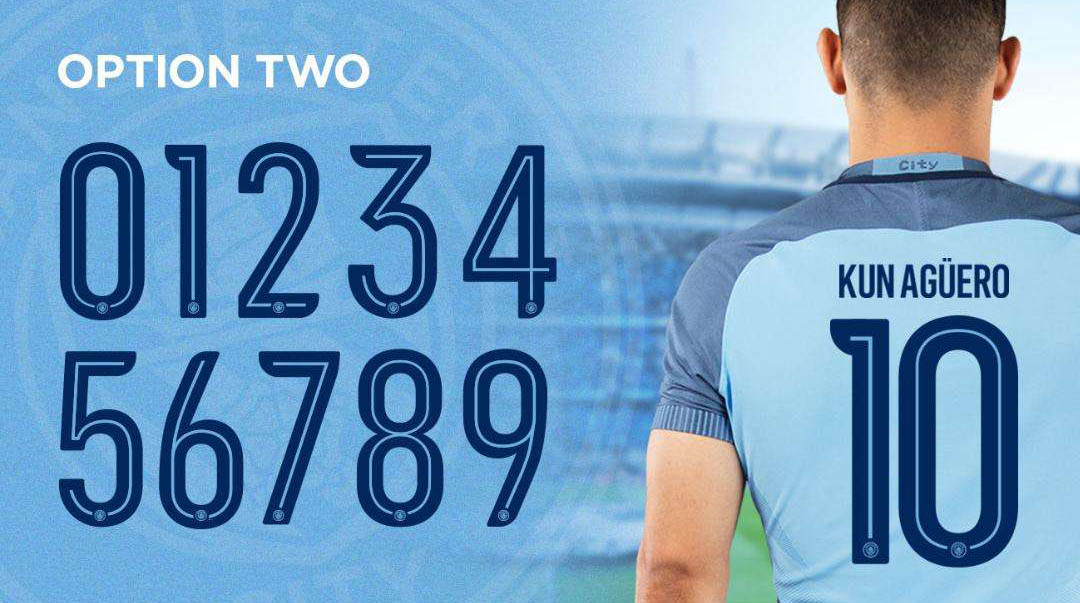 Officiële Manchester City bedrukking 2017-2018