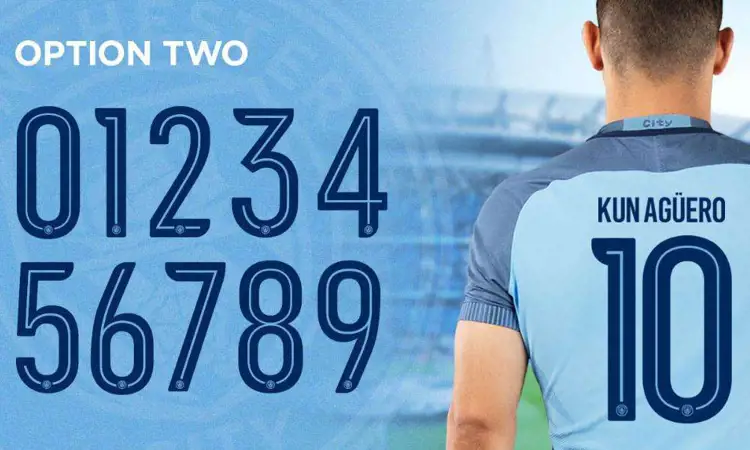 Officiële Manchester City bedrukking 2017-2018