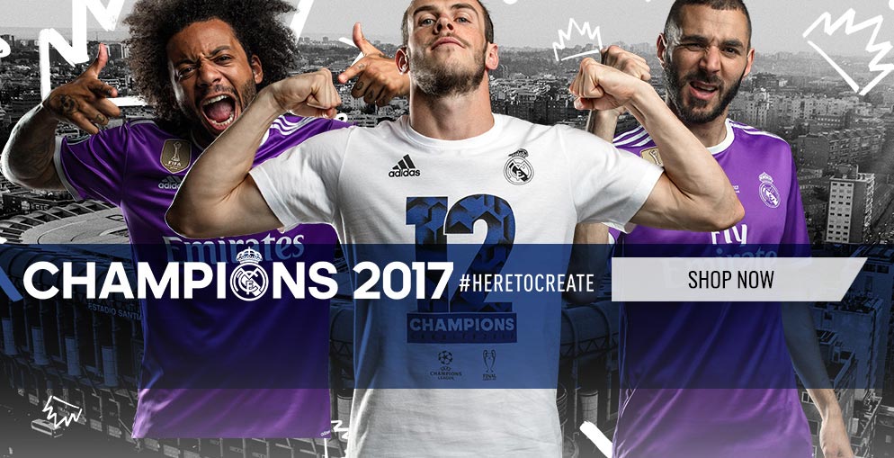 Real Madrid Champions League LA DUODECIMA winners t-shirts en voetbalshirts 2017