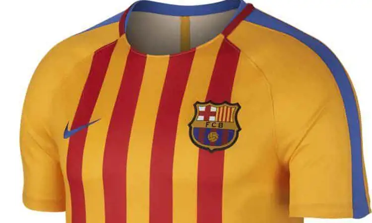 Barcelona trainingsshirt en warming-up shirt 2017-2018