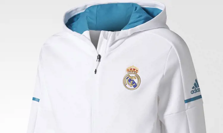 Real Madrid en adidas lanceren zwart en wit anthem trainingsjack 2017-2018