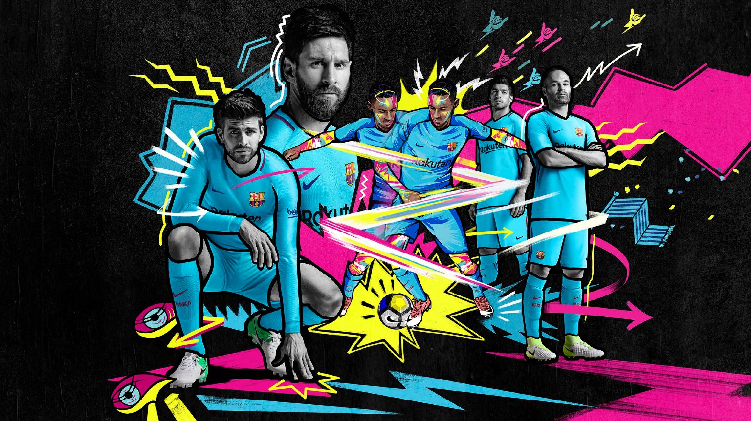 Barcelona uitshirt 2017-2018