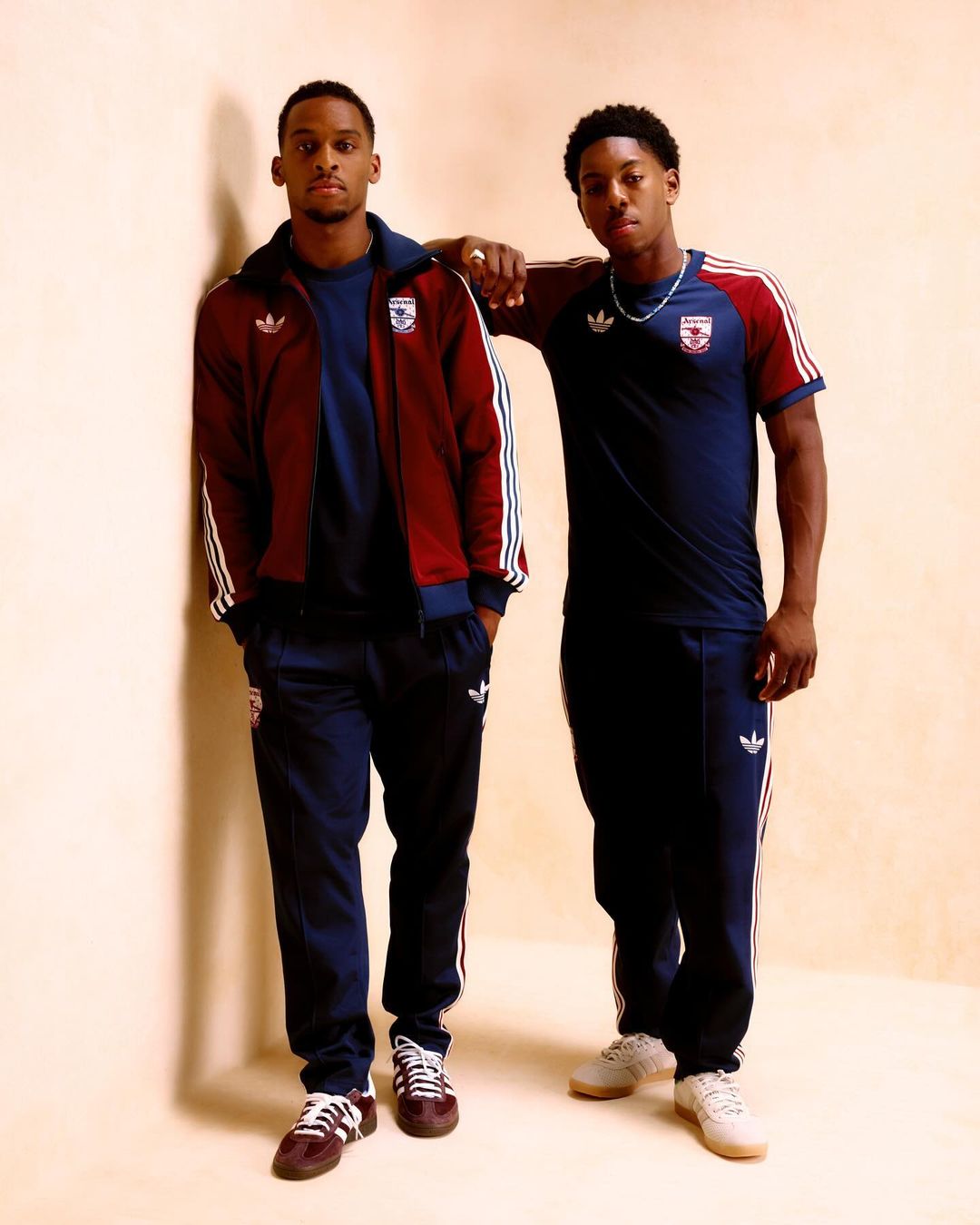 adidas Originals Arsenal collectie geïnspireerd door adiColor template met jaren '90 vibes