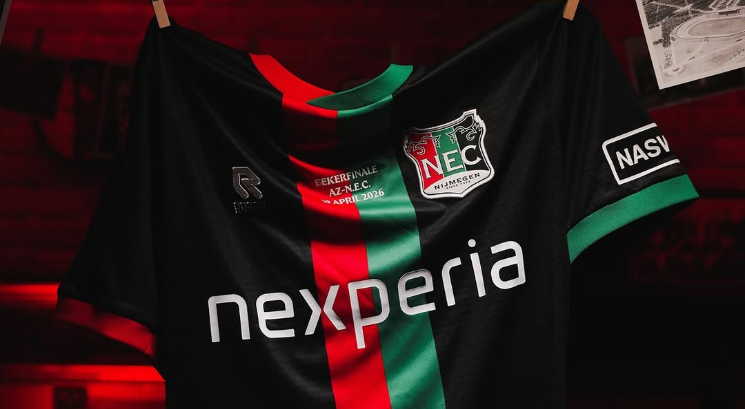 Dit is het N.E.C. Nijmegen bekerfinale voetbalshirt 2025-2026