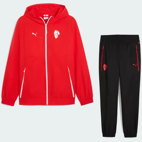 AC Milan Pumatech woven presentatiepak 2025-2026 - Rood/Zwart