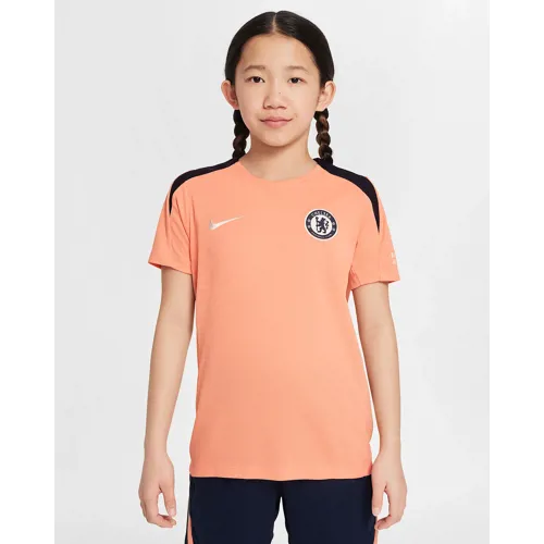 Chelsea trainingsshirt kinderen 2025 - Zalm roze/Navy