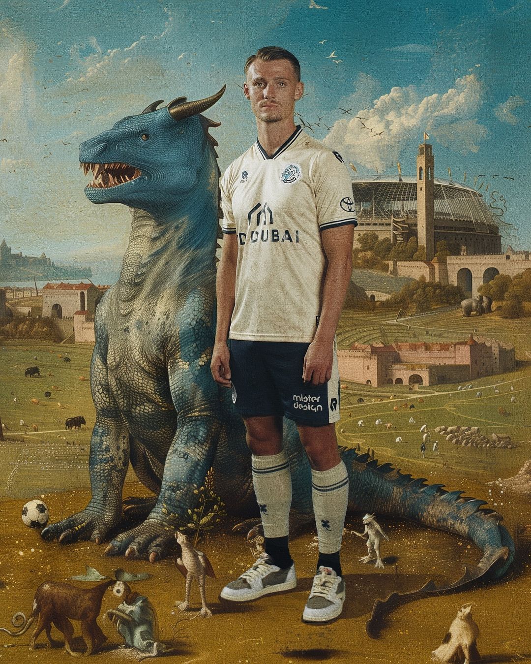FC Den Bosch uitshirt 2024-2025 geïnspireerd door werken Jheronimus Bosch