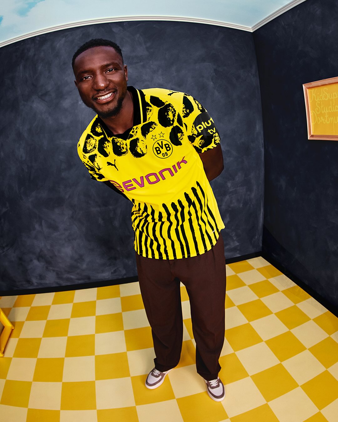 Borussia Dortmund WK 2025 voetbalshirt ontworpen door KidSuper! 