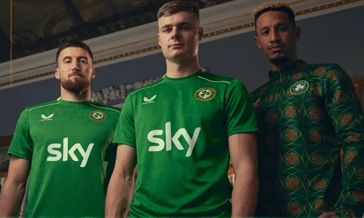 Ierland voetbalshirts 2024-2025 in teken van Keltische schildknoop!