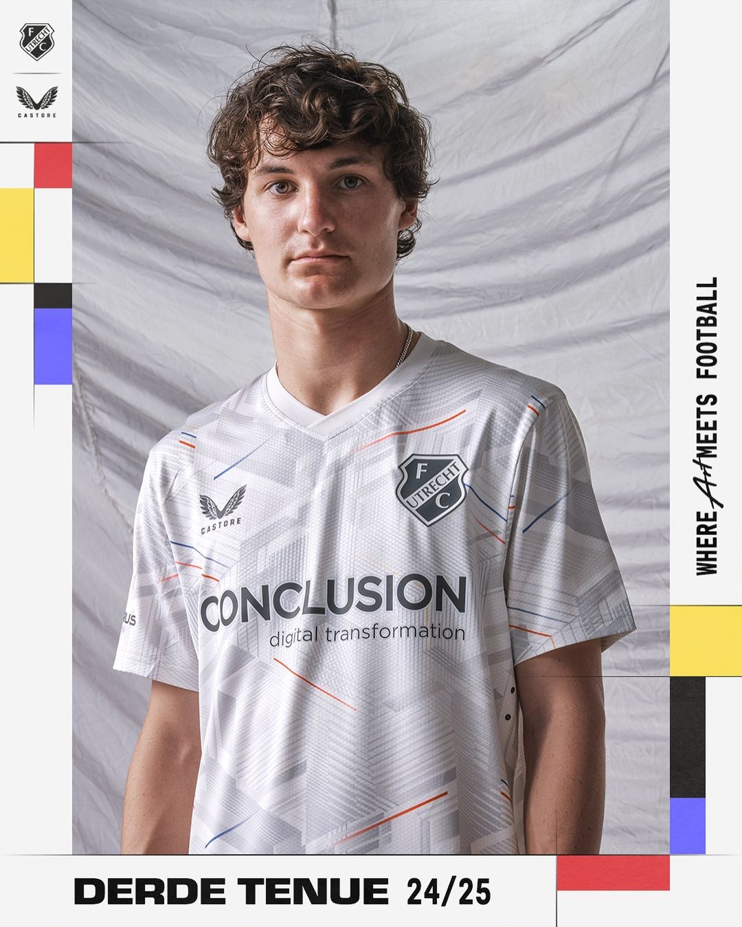 FC Utrecht 3e shirt 2024-2025 ode aan Utrechtse kunstenaars