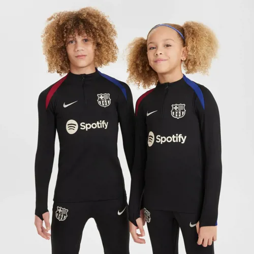 FC Barcelona training sweater kinderen 2024-2025 - Zwart/Rood/Blauw
