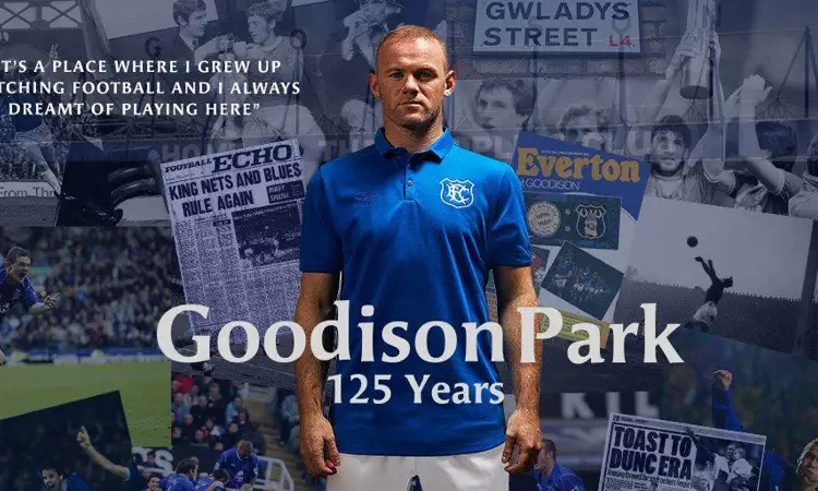 Everton eert Goodision Park met 125 anniversary voetbalshirt
