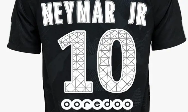 Officiële Paris Saint Germain Champions League bedrukking 2017-2018