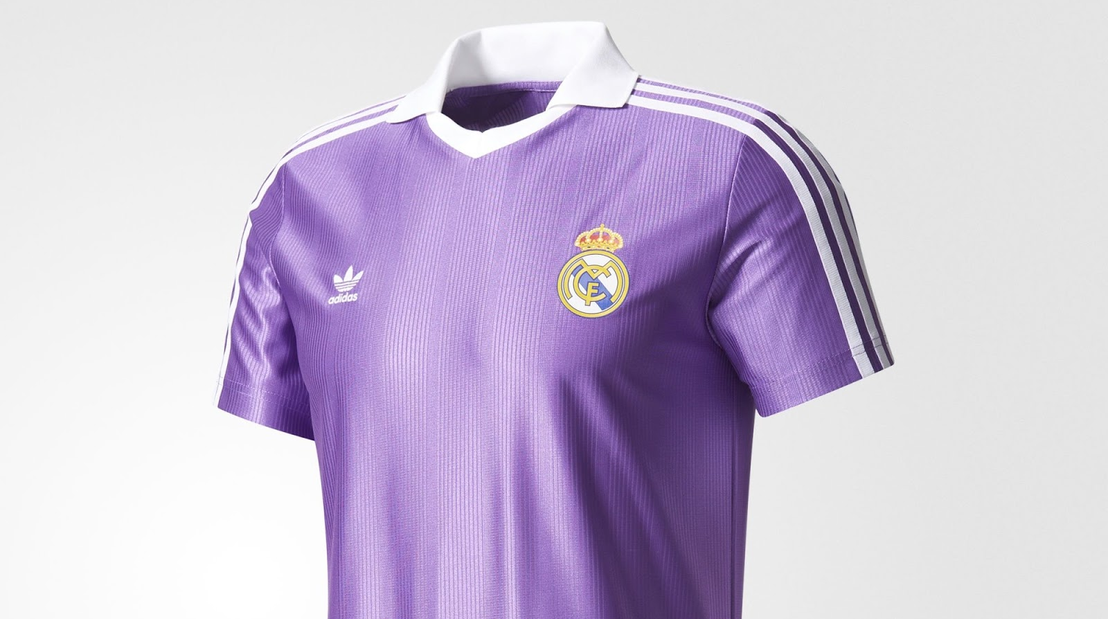 Real Madrid adidas Originals retro voetbalshirt jaren '80