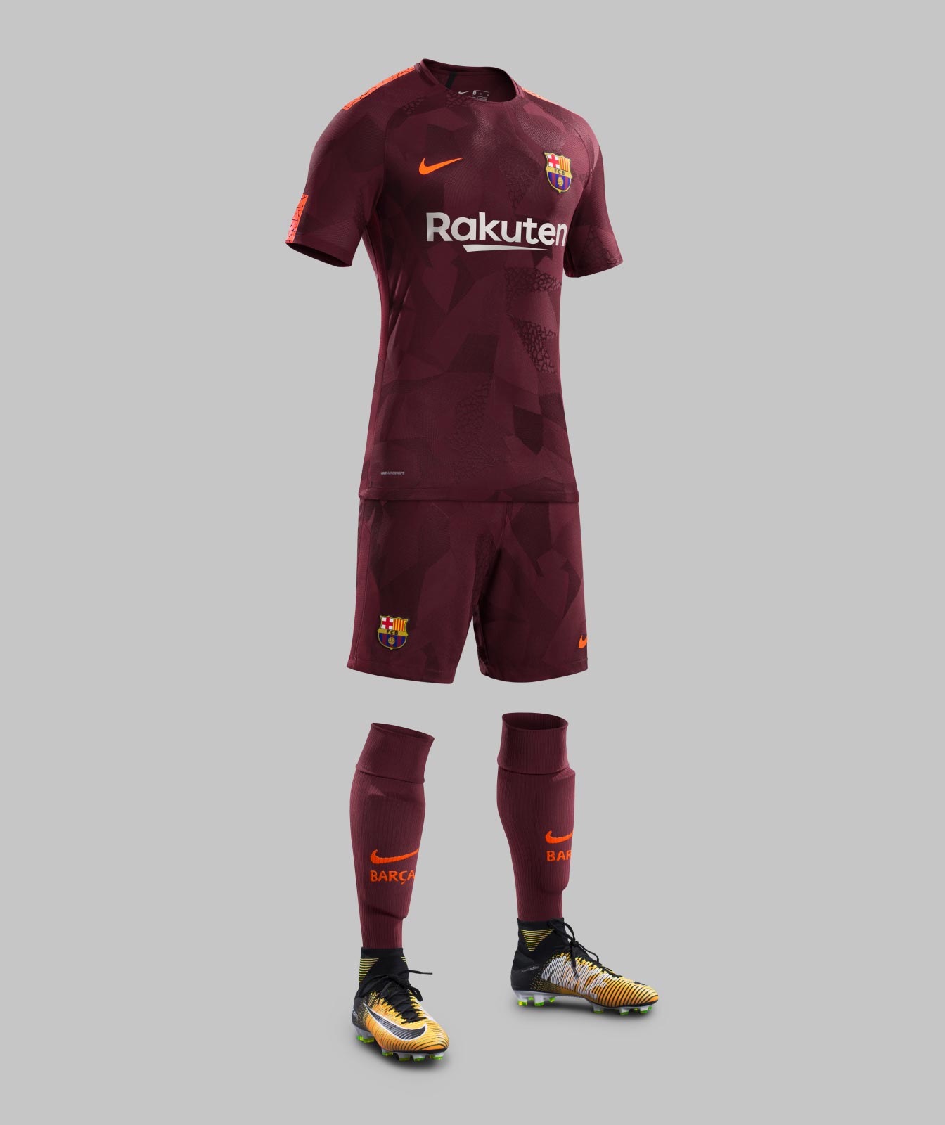 Zo veel nakomelingen bijwoord Barcelona 3e shirt 2017-2018 - Voetbalshirts.com