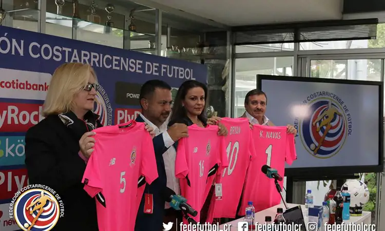 Roze Costa Rica voetbalshirt 2017 - PINK RIBBON