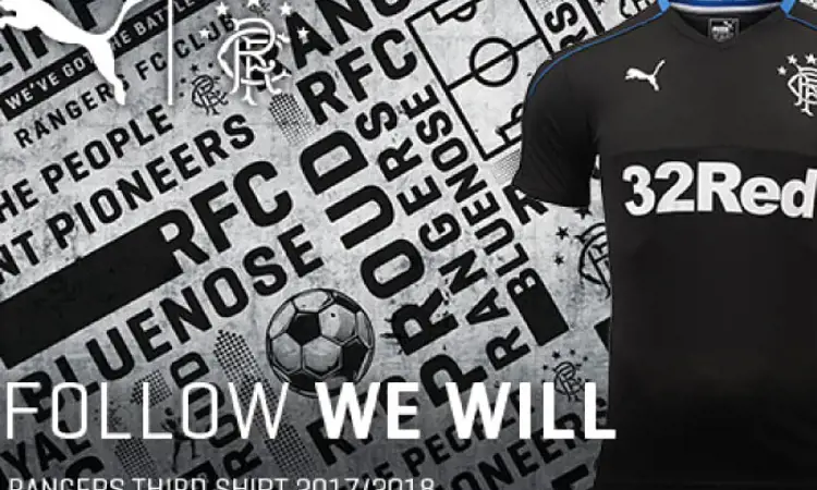 Rangers FC 3e voetbalshirt 2017-2018