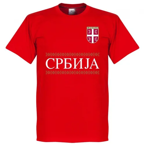 Servië team t-shirt - Rood