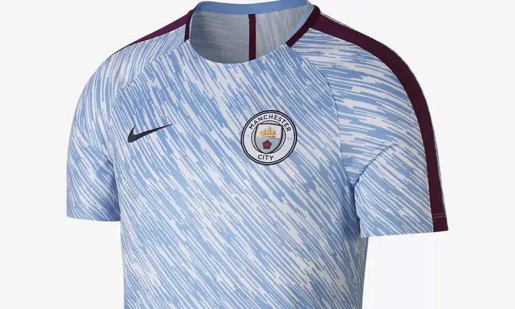 Manchester City trainingsshirt en warming-up shirt 2018