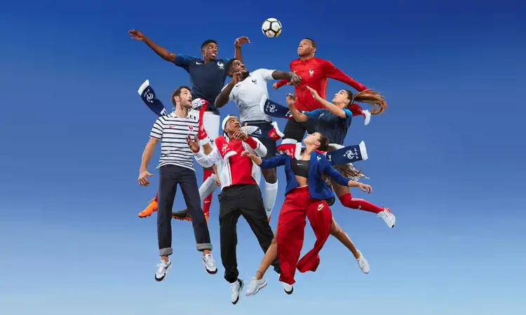 Frankrijk en Nike lanceren flitsend trainingspak voor WK van 2018