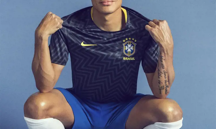 Brazilië sterrenprint trainingsshirt 2018-2019