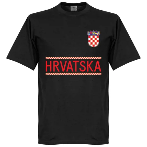 Kroatië fan t-shirt - Zwart