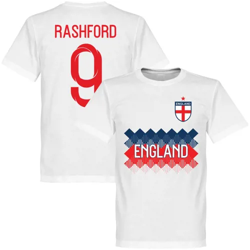 Engeland Team T-Shirt Rashford - Wit