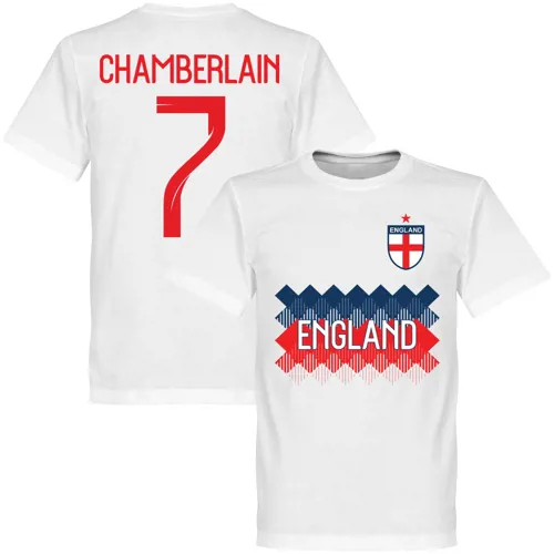 Engeland Team T-Shirt Chamberlain - Wit