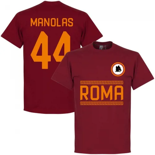 AS Roma Team T-Shirt Manolas - Rood
