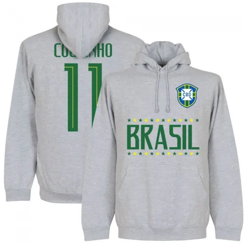 Brazilië hooded sweater Coutinho - Grijs