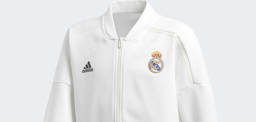 Real Madrid draagt nieuw ZNE anthem trainingsjack in 2018-2019