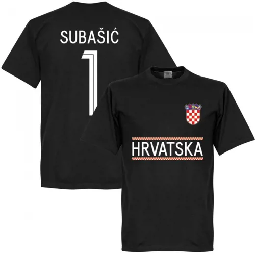Kroatië keeper team t-shirt Subasic