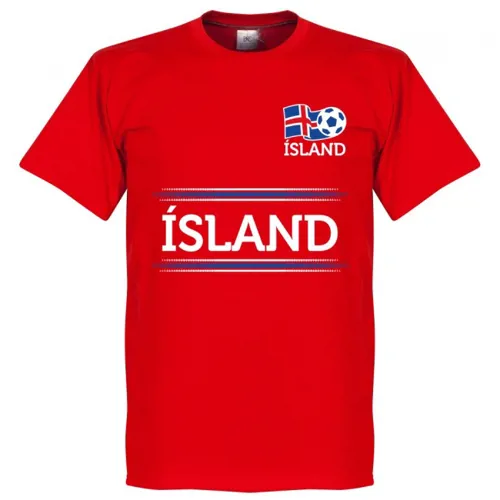 Ijsland keeper team t-shirt - Rood