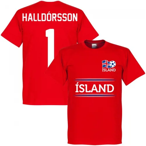 Ijsland keeper team t-shirt Haldorsson