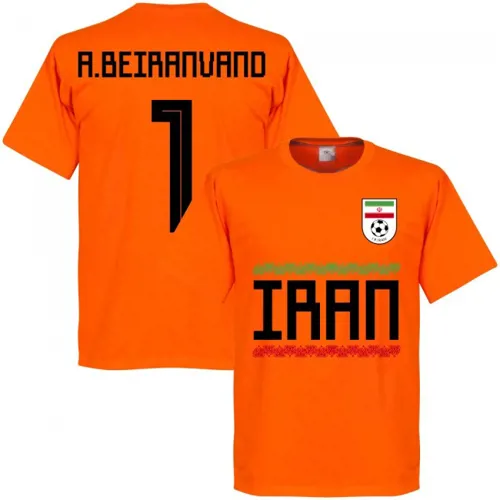 Iran keeper Team T-Shirt  A. Beiranvand - Oranje