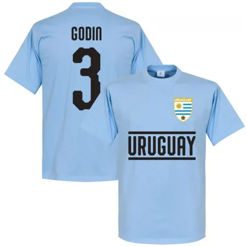 Uruguay Godin Team T-Shirt - Licht Blauw