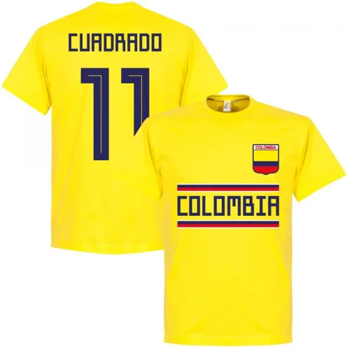 Colombia Cuadrado team t-shirt - Geel
