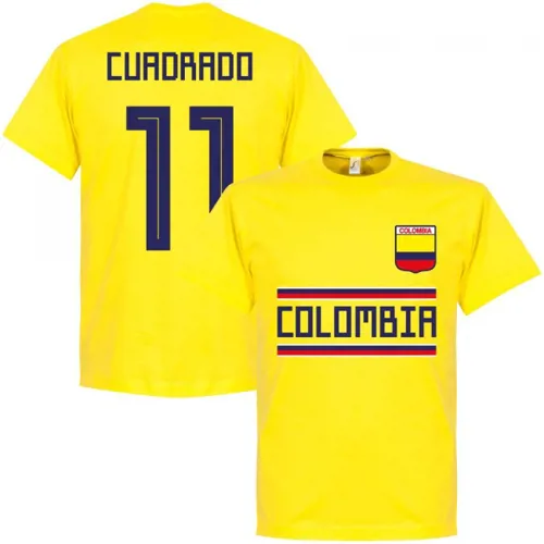 Colombia Cuadrado Team T-shirt - Geel