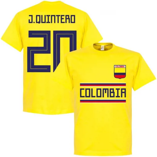 Colombia Quintero team t-shirt - Geel