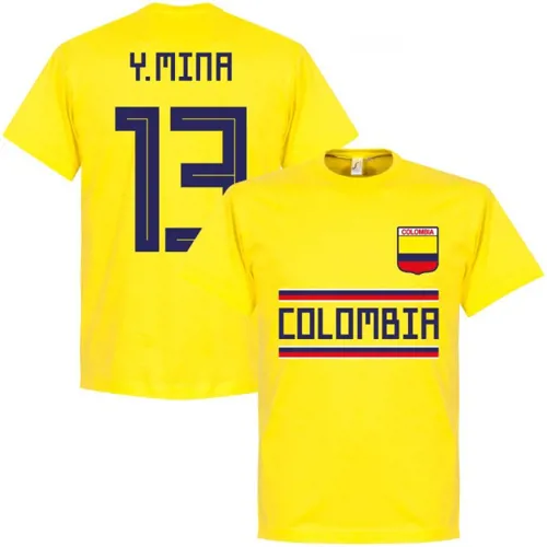 Colombia Y. Mina team t-shirt - Geel