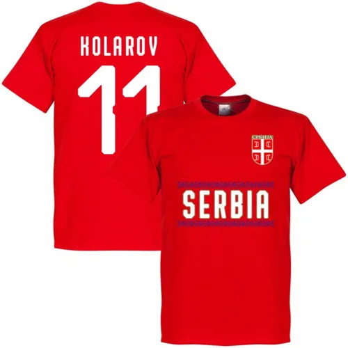 Servië Kolarov Team T-Shirt - Rood