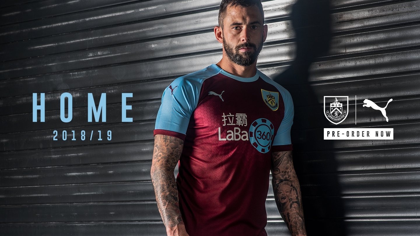 daar ben ik het mee eens Kunstmatig silhouet Burnley thuisshirt 2018-2019 - Voetbalshirts.com