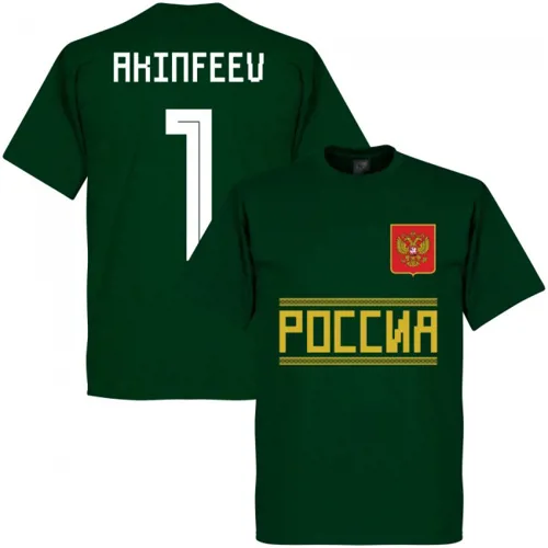 Rusland Akinfeev Team T-Shirt - Groen