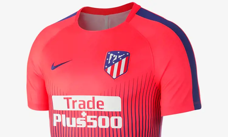 Atletico Madrid trainingsshirt en warming-up shirt 2018-2019