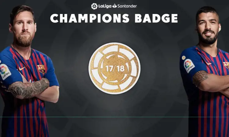 Spaanse kampioen draagt vanaf 2018-2019 officiële La Liga kampioensbadge